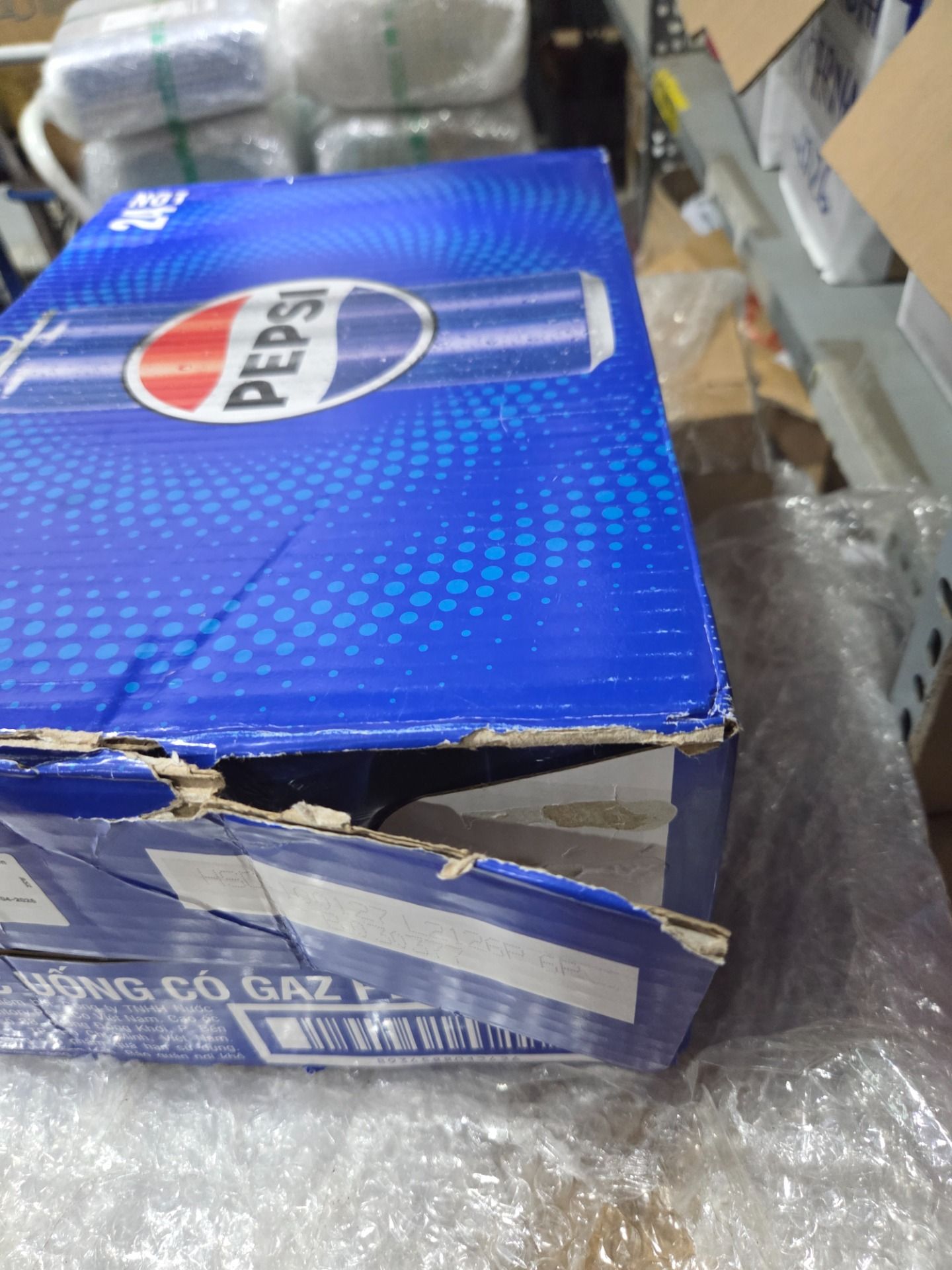 Thùng 24 Lon Nước Ngọt Có Gaz Pepsi lon xanh (320ml/lon)