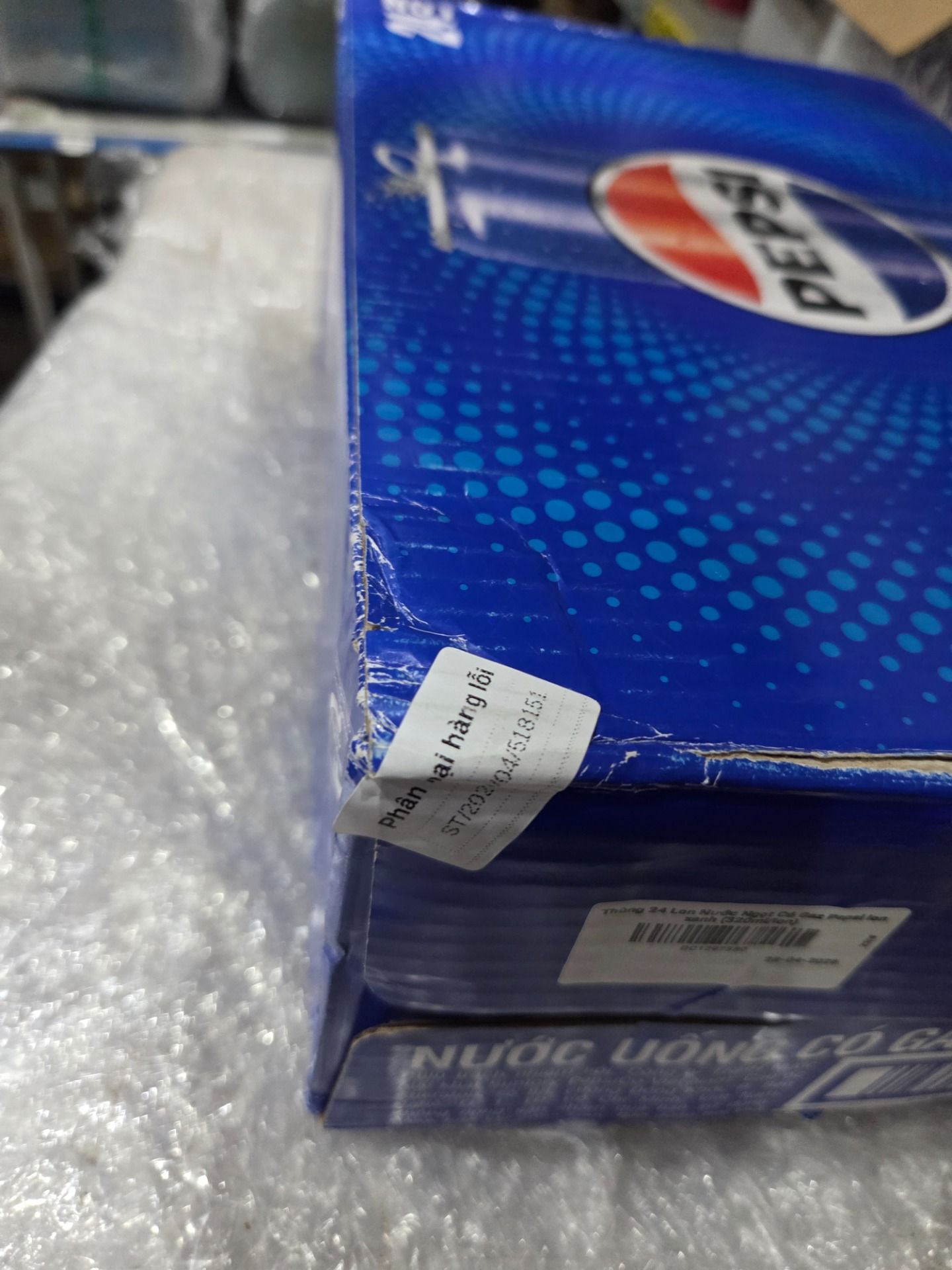 Thùng 24 Lon Nước Ngọt Có Gaz Pepsi lon xanh (320ml/lon)