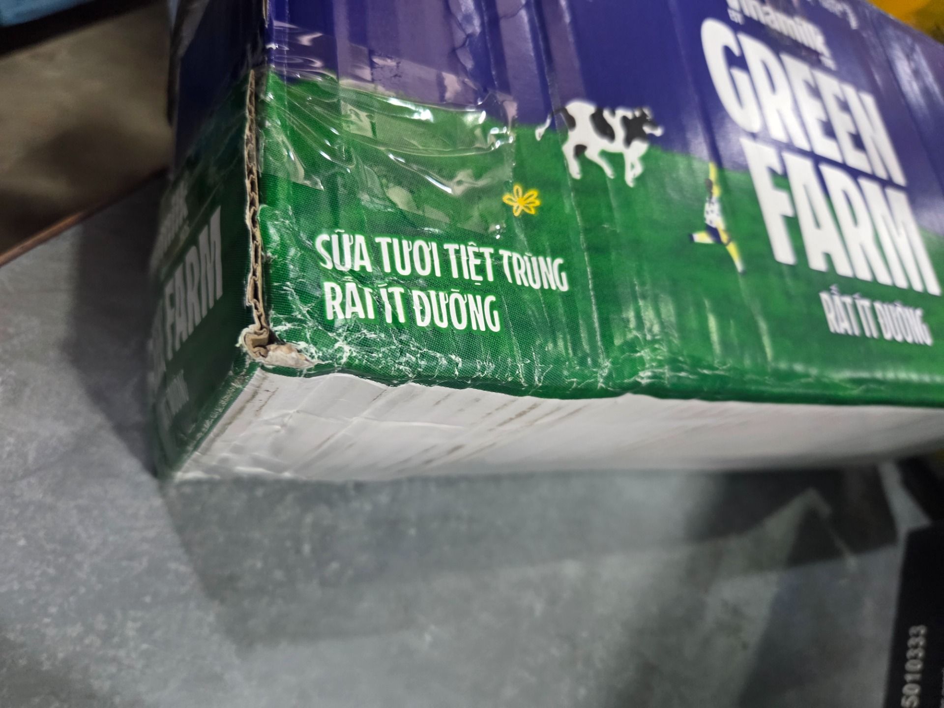 Thùng 12 Hộp Sữa tươi Vinamilk Green Farm rất ít đường 1L