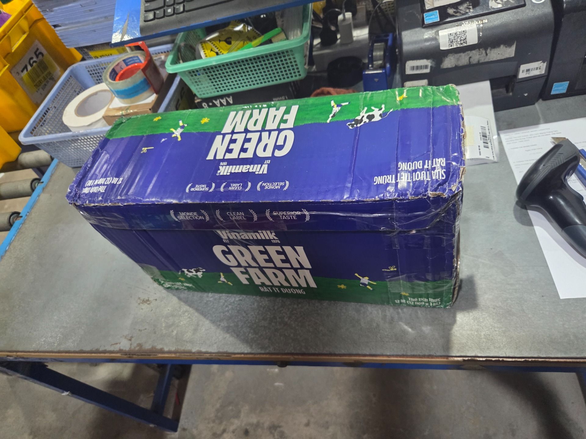 Thùng 12 Hộp Sữa tươi Vinamilk Green Farm rất ít đường 1L