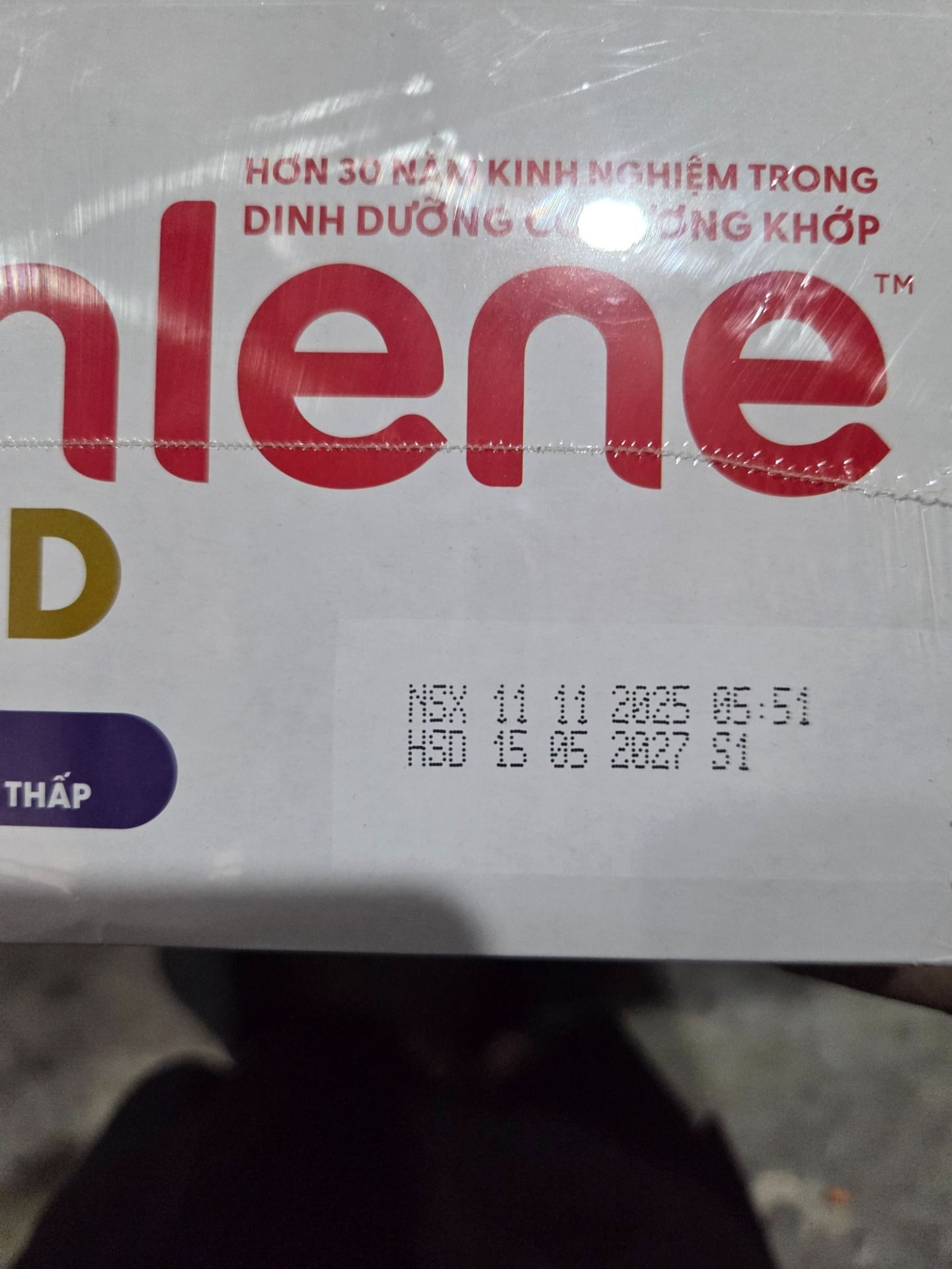 Bao bì mới - Sữa Bột Anlene Gold Hương Vanilla (Hộp giấy 1200g)