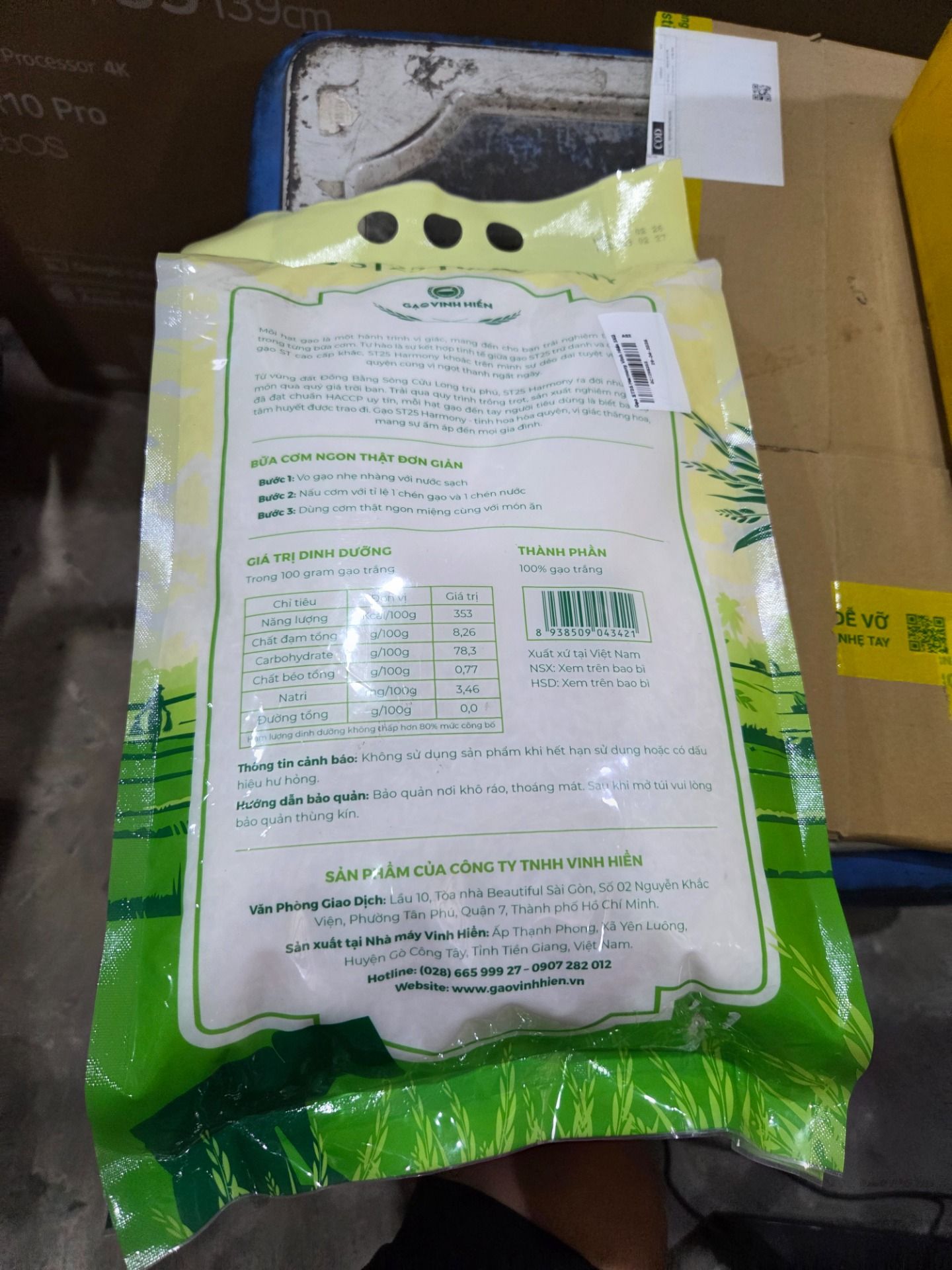 Gạo ST25 Harmony Vinh Hiển 5KG