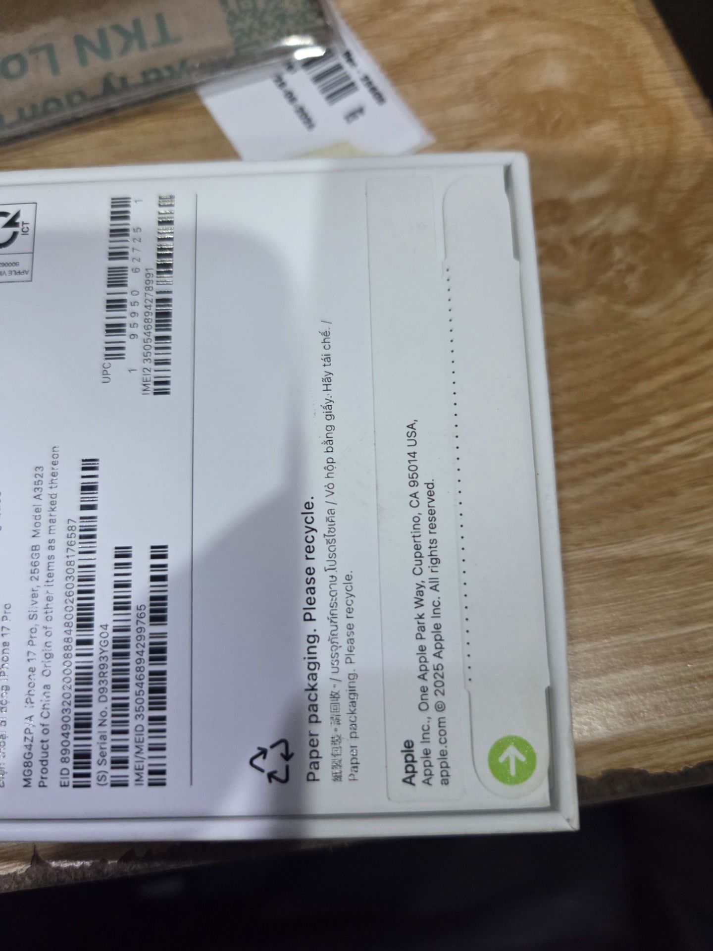 Apple iPhone 17 Pro - Bạc - 256GB
