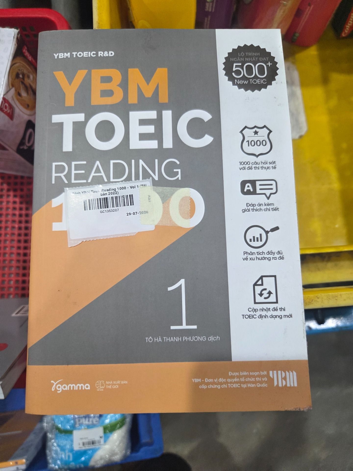 Sách YBM Toeic Reading 1000 - Vol 1 (Tái bản 2022)