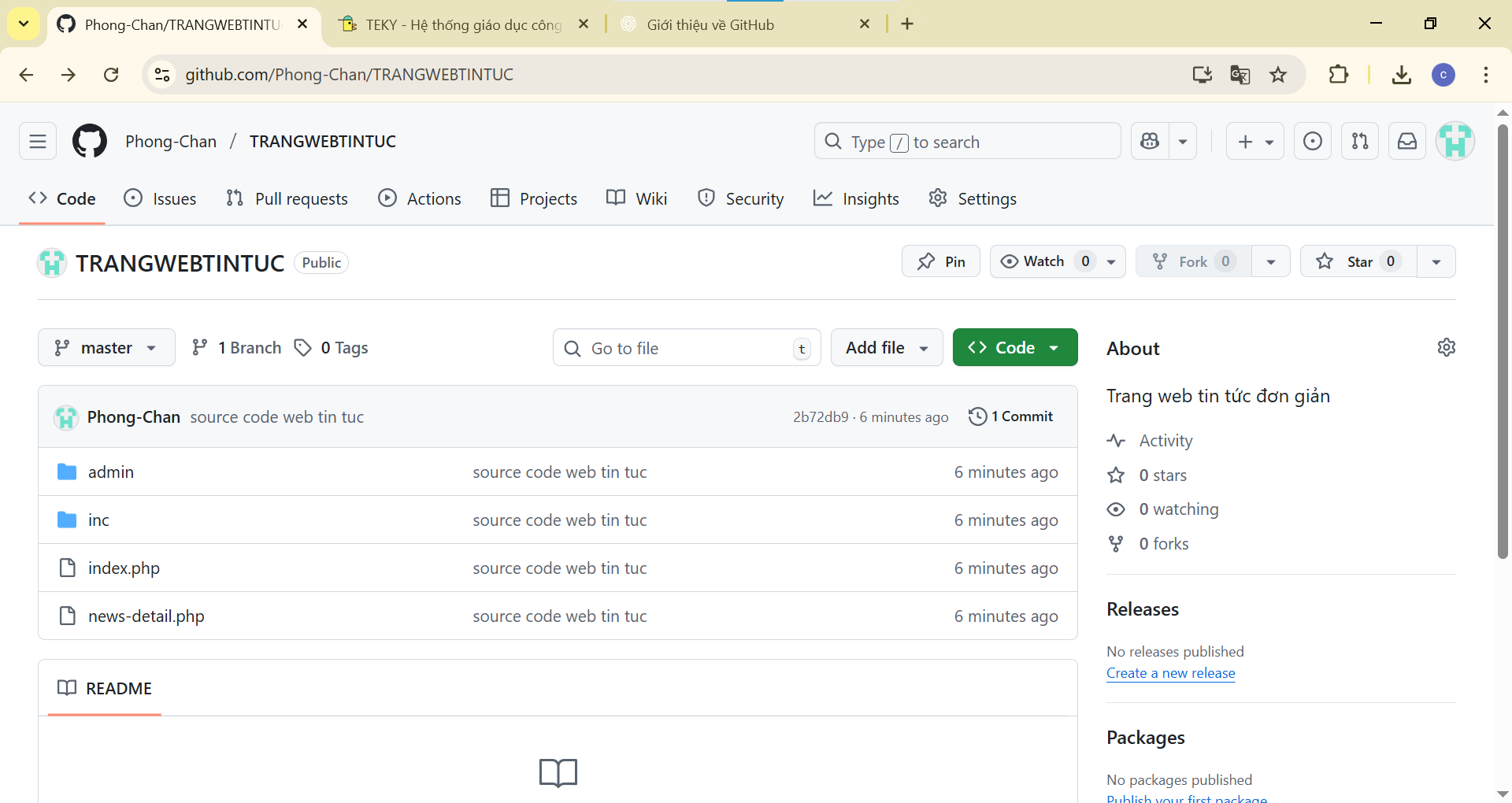 Sản phẩm công nghệ Học về data table, ngrok, và github của học viên ...